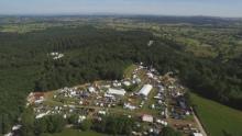 photo aérienne clairière Euroforest 2018